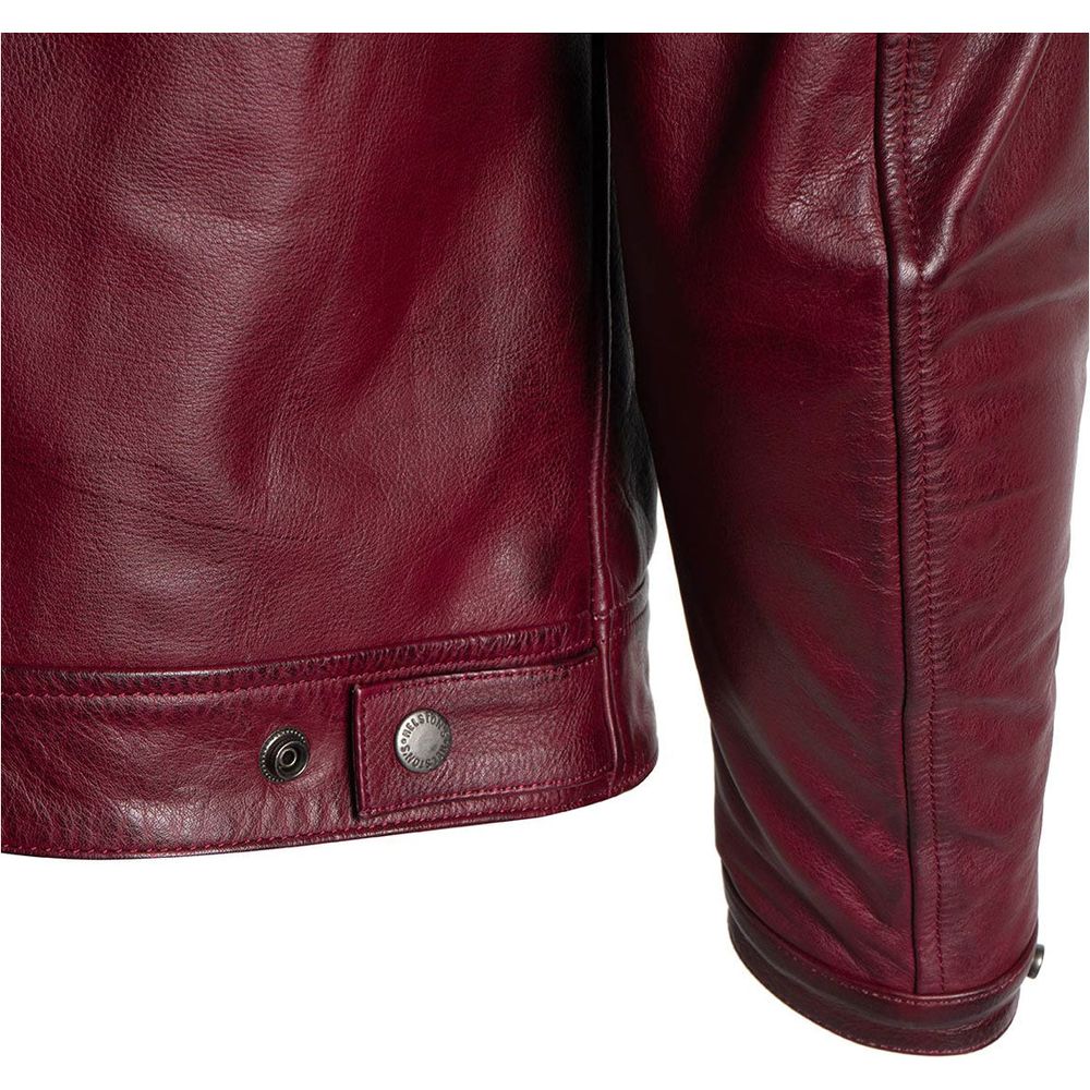 Helstons Chevy Buffalo Leather Jacket Bordeaux