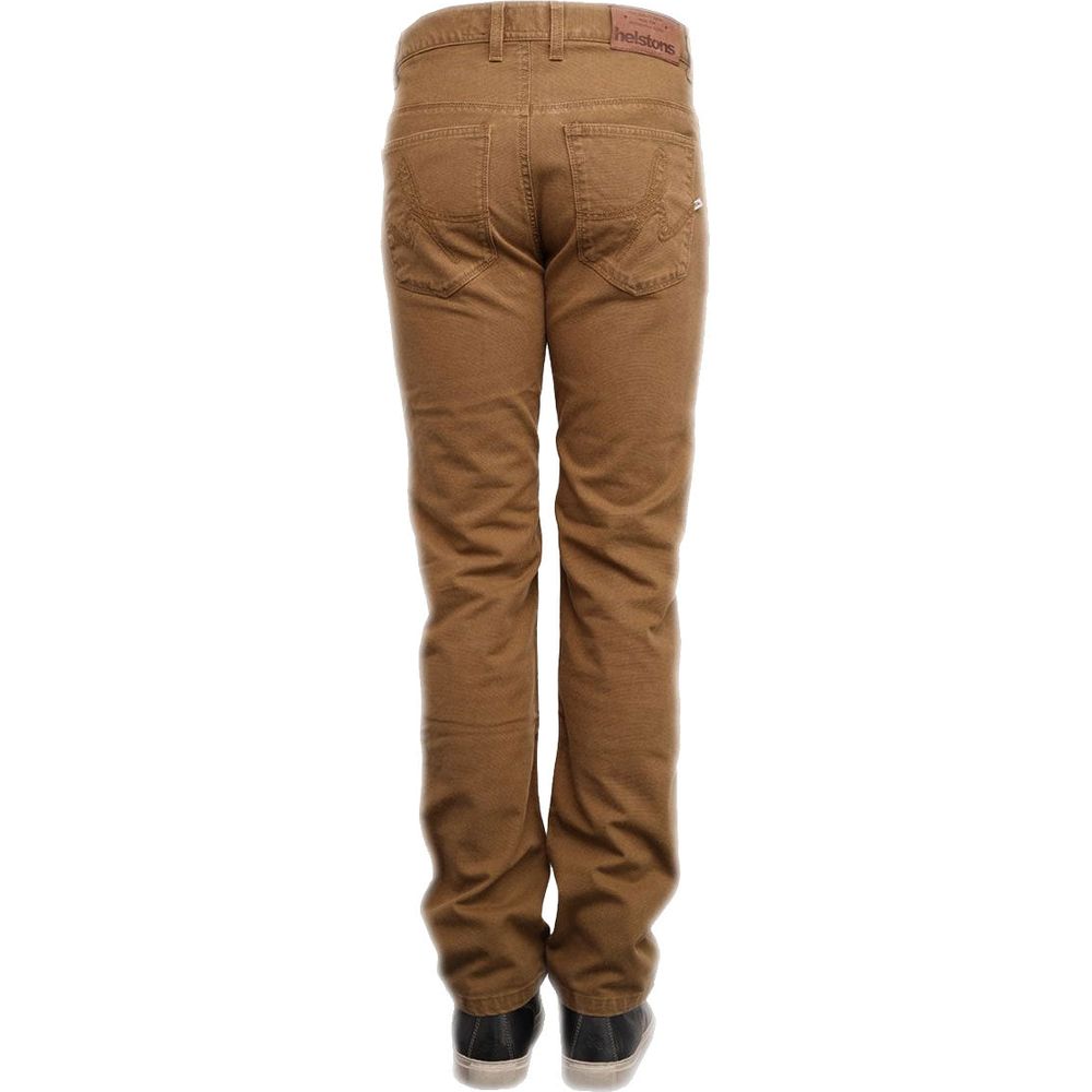 Helstons Cotton / Armalith Chinos Khaki  - FREE UK Shipping, FREE 365 Day Returns | Moto Central