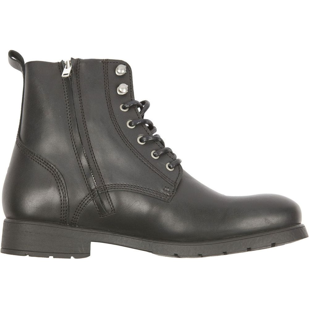 Helstons City Leather Boots Aniline Black  - FREE UK Shipping, FREE 365 Day Returns | Moto Central