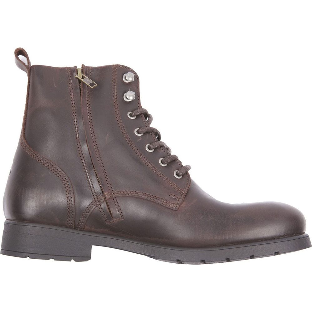 Helstons City Leather Boots Aniline Brown