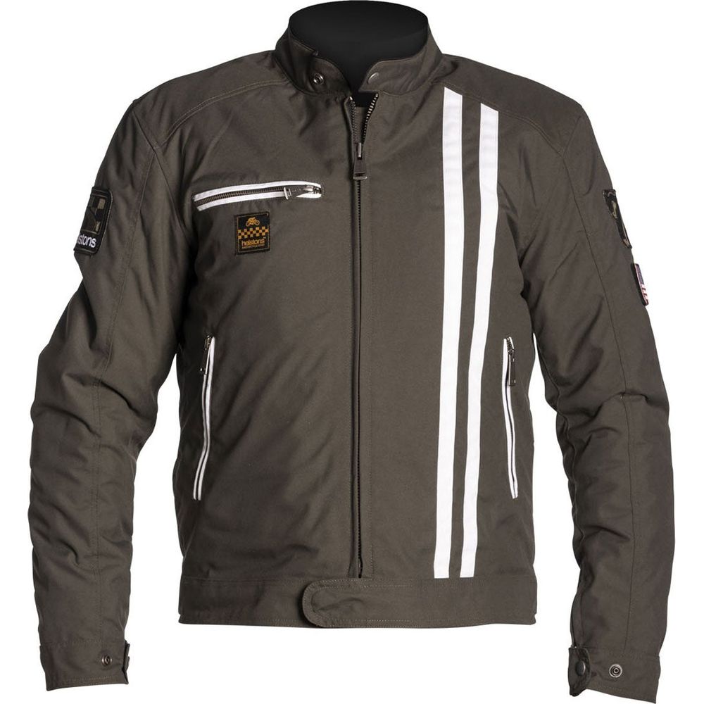 Helstons Cobra Textile Jacket Khaki / White