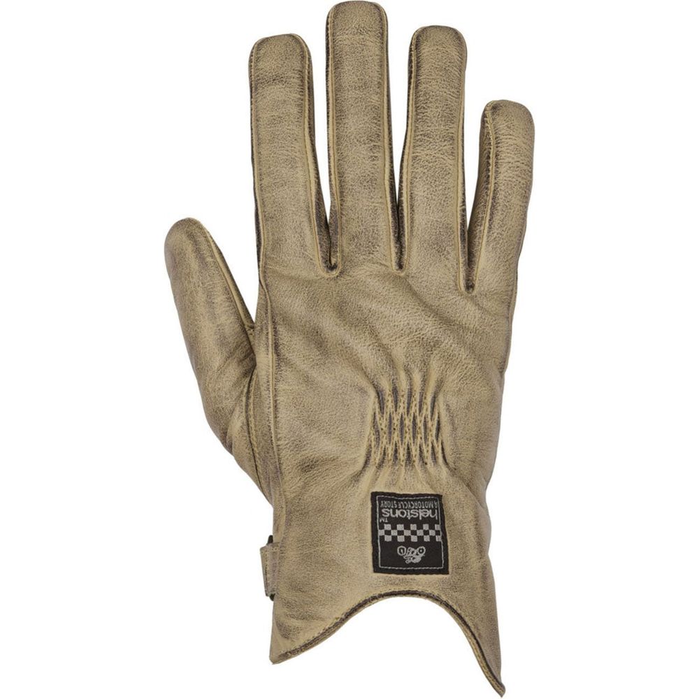 Helstons Condor Summer Leather Gloves Beige / Black