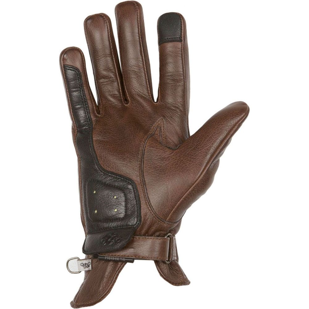 Helstons Condor Summer Leather Gloves Camel / Black - FREE UK Shipping, FREE 365 Day Returns | Moto Central