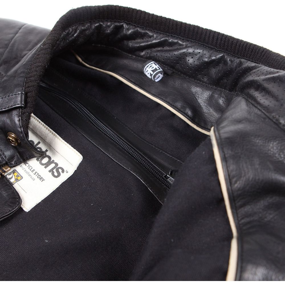 Helstons Cruiser Rag Leather Jacket Black - FREE UK Shipping, FREE 365 Day Returns | Moto Central