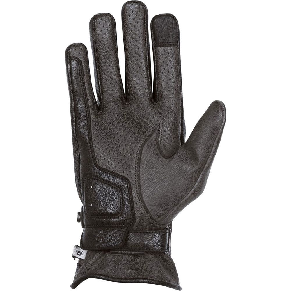 Helstons Eagle Summer Leather Gloves Black