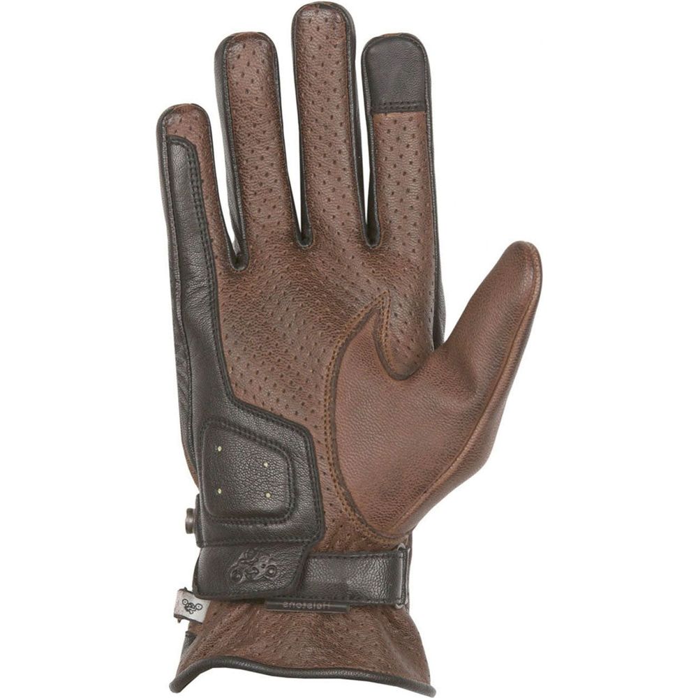 Helstons Eagle Summer Leather Gloves Camel / Black - FREE UK Shipping, FREE 365 Day Returns | Moto Central