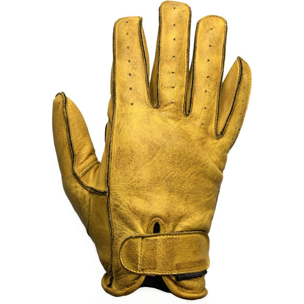 Helstons Hiro Summer Leather Gloves Gold / Black