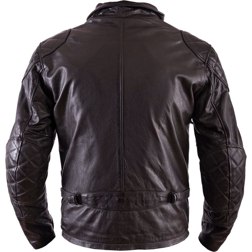 Helstons Hunt Rag Leather Jacket Brown