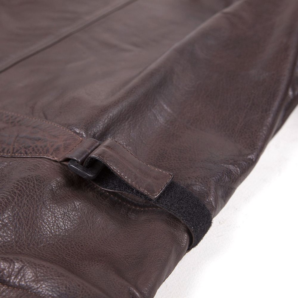 Helstons Hunt Rag Leather Jacket Brown