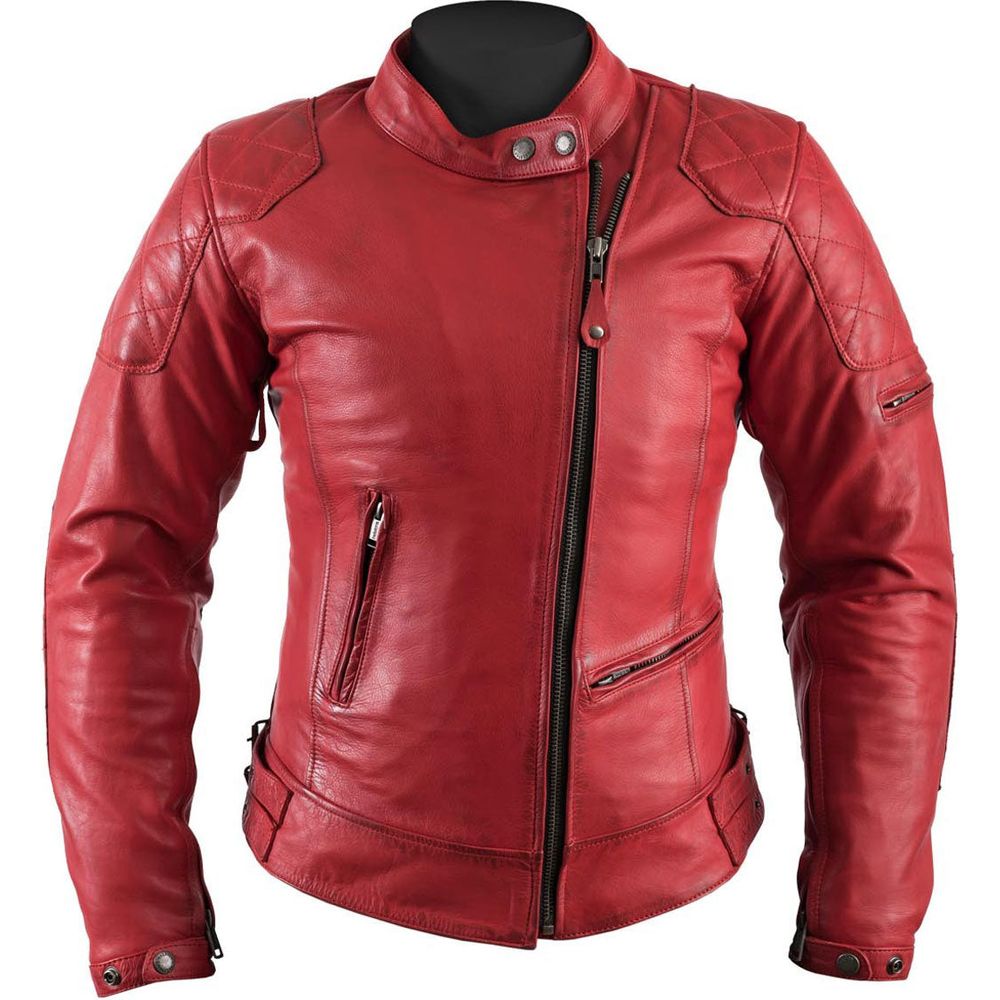 Helstons KS70 Ladies Leather Jacket Soft Red