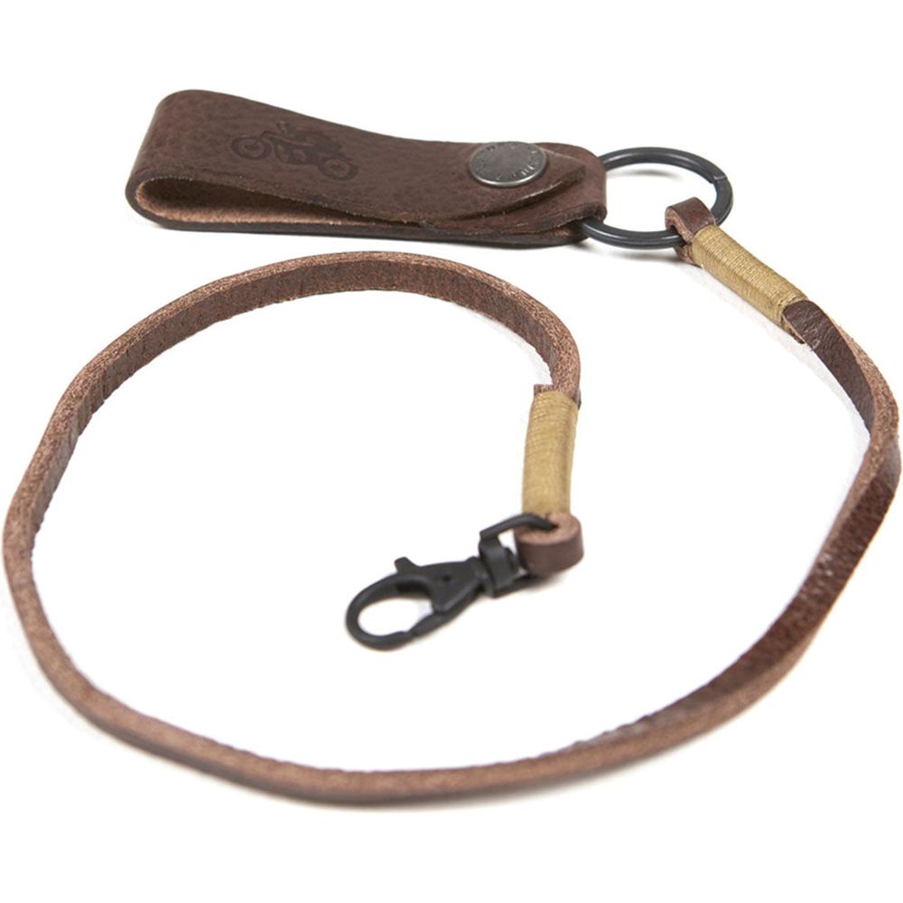 Helstons Leather Lanyard And Strap Brown