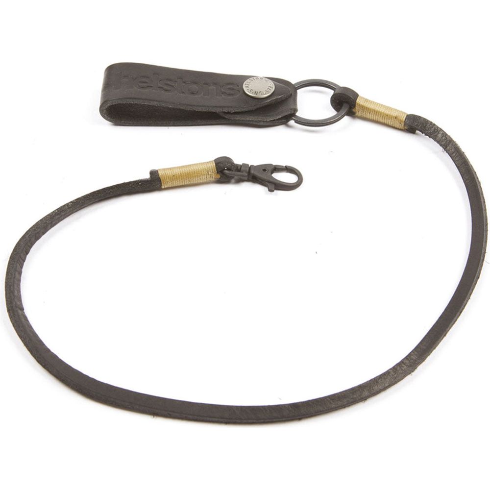 Helstons Leather Lanyard And Strap Black - FREE UK Shipping, FREE 365 Day Returns | Moto Central