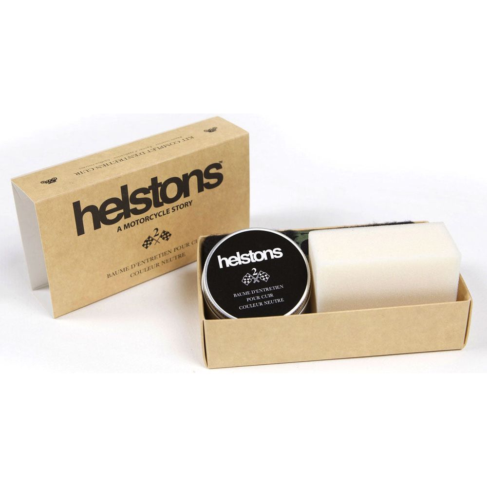 Helstons Leather Treatment Kit 3 Matt Neutral - FREE UK Shipping, FREE 365 Day Returns | Moto Central