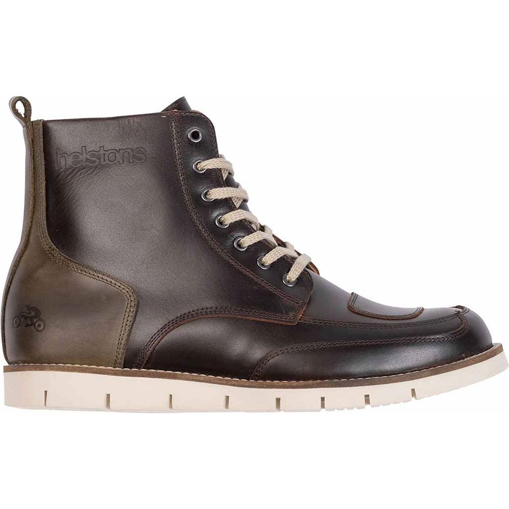 Helstons Liberty Leather Waxed Boots Brown / Khaki