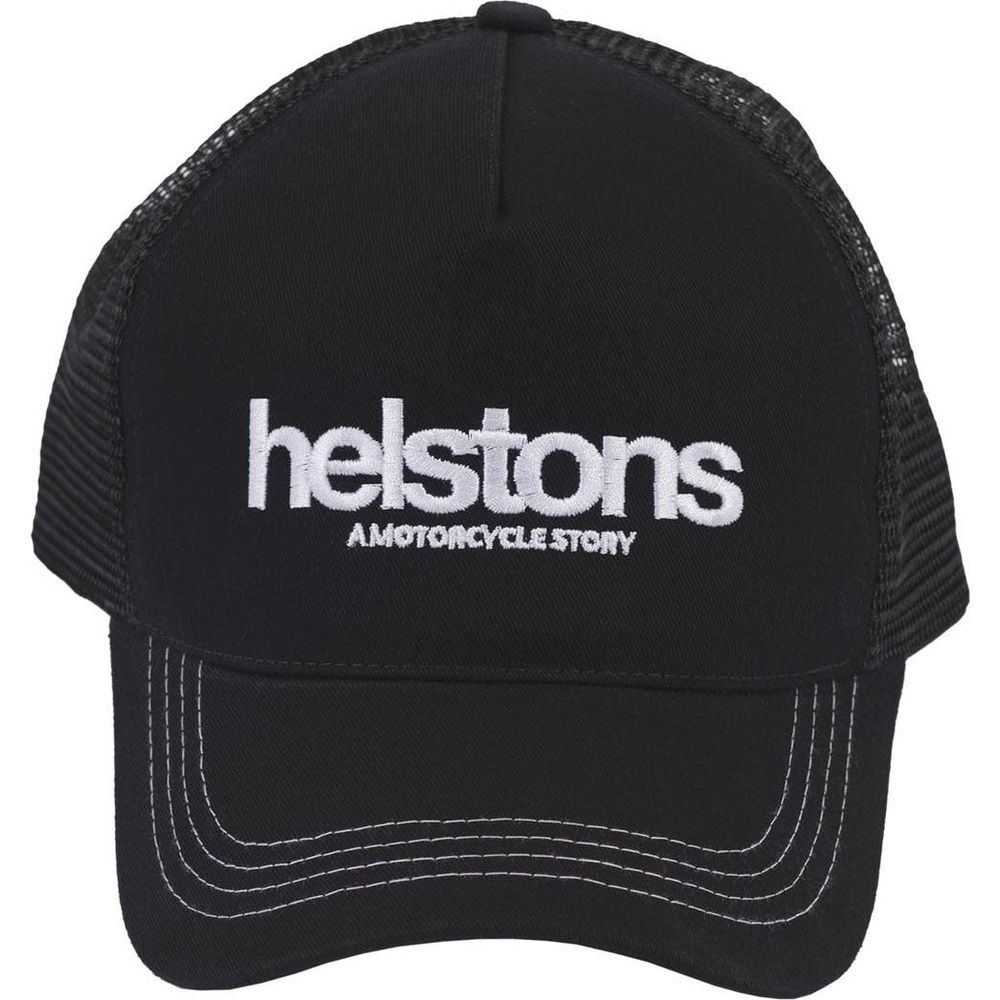 Helstons Logo Trucker Cap Black / Black