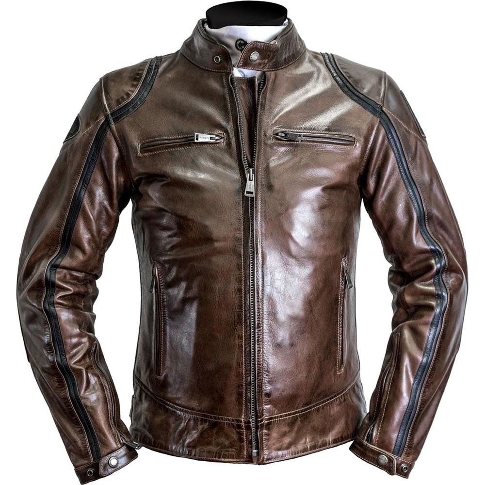 Helstons Modelo Rag Leather Jacket Camel / Black