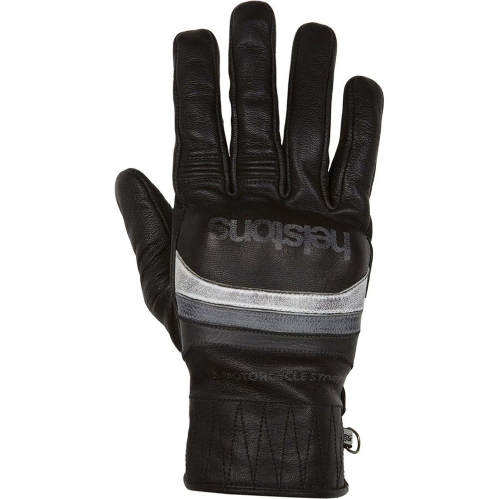 Helstons Mora Summer Leather Gloves Black / White / Grey