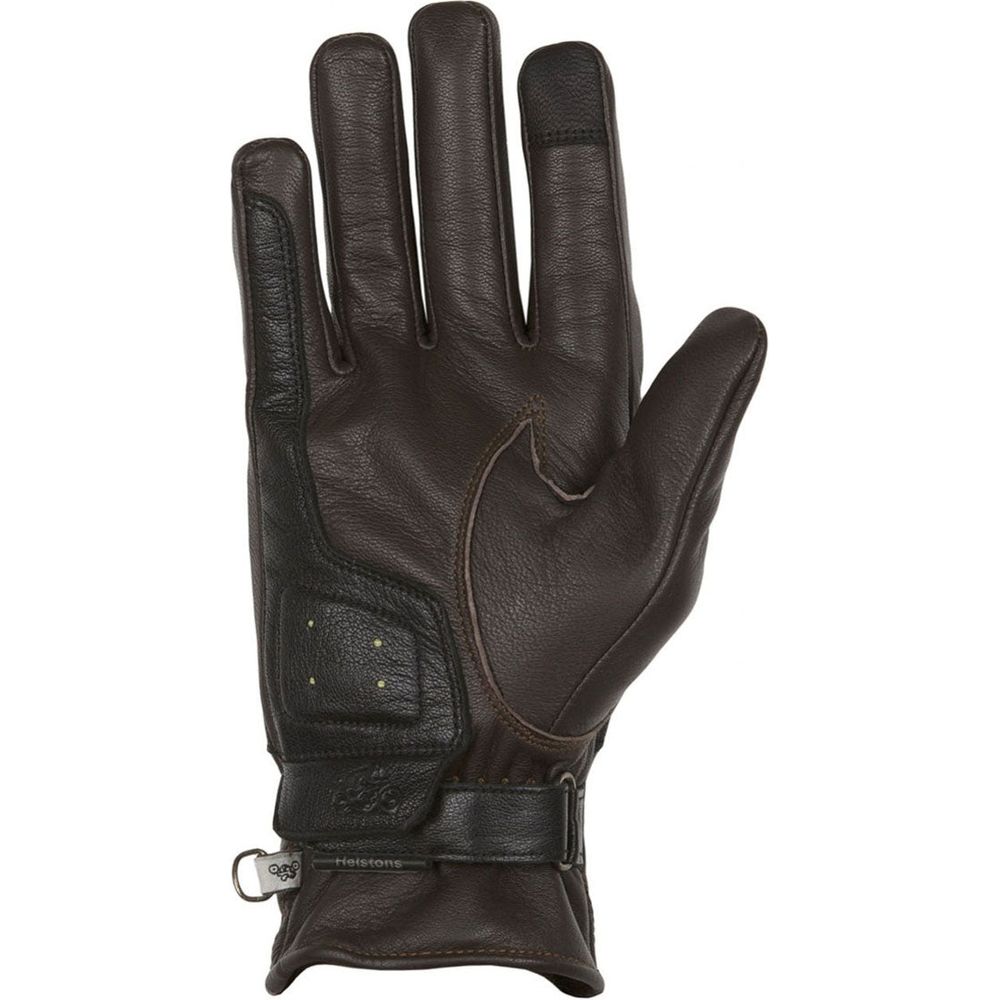 Helstons Mora Summer Leather Gloves Brown / Black / Beige - FREE UK Shipping, FREE 365 Day Returns | Moto Central