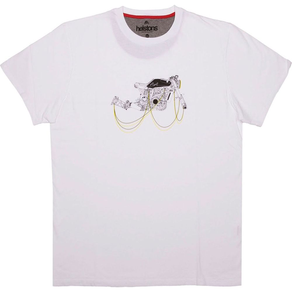 Helstons Motorcycle T-Shirt White