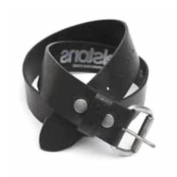 Helstons Old Plain Leather Belt Black