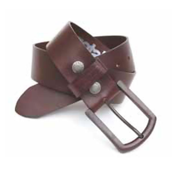 Helstons Old Plain Leather Belt Brown