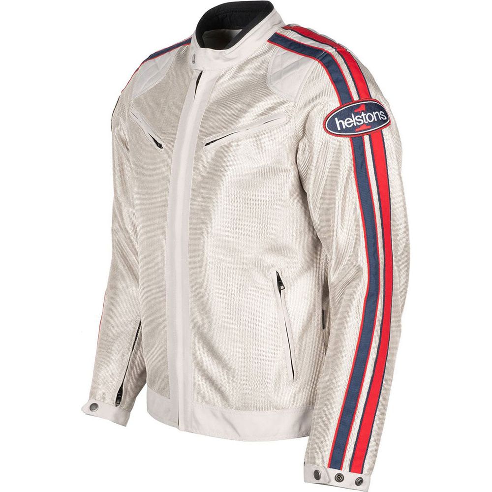 Helstons Pace Air Mesh Textile Jacket Silver - FREE UK Shipping, FREE 365 Day Returns | Moto Central