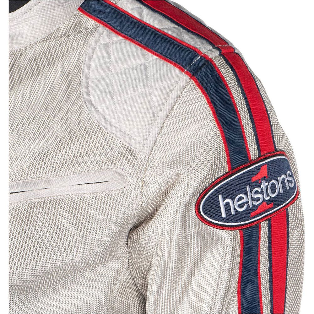 Helstons Pace Air Mesh Textile Jacket Silver - FREE UK Shipping, FREE 365 Day Returns | Moto Central