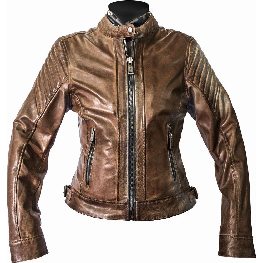 Helstons Star Ladies Leather Jacket Soft Camel