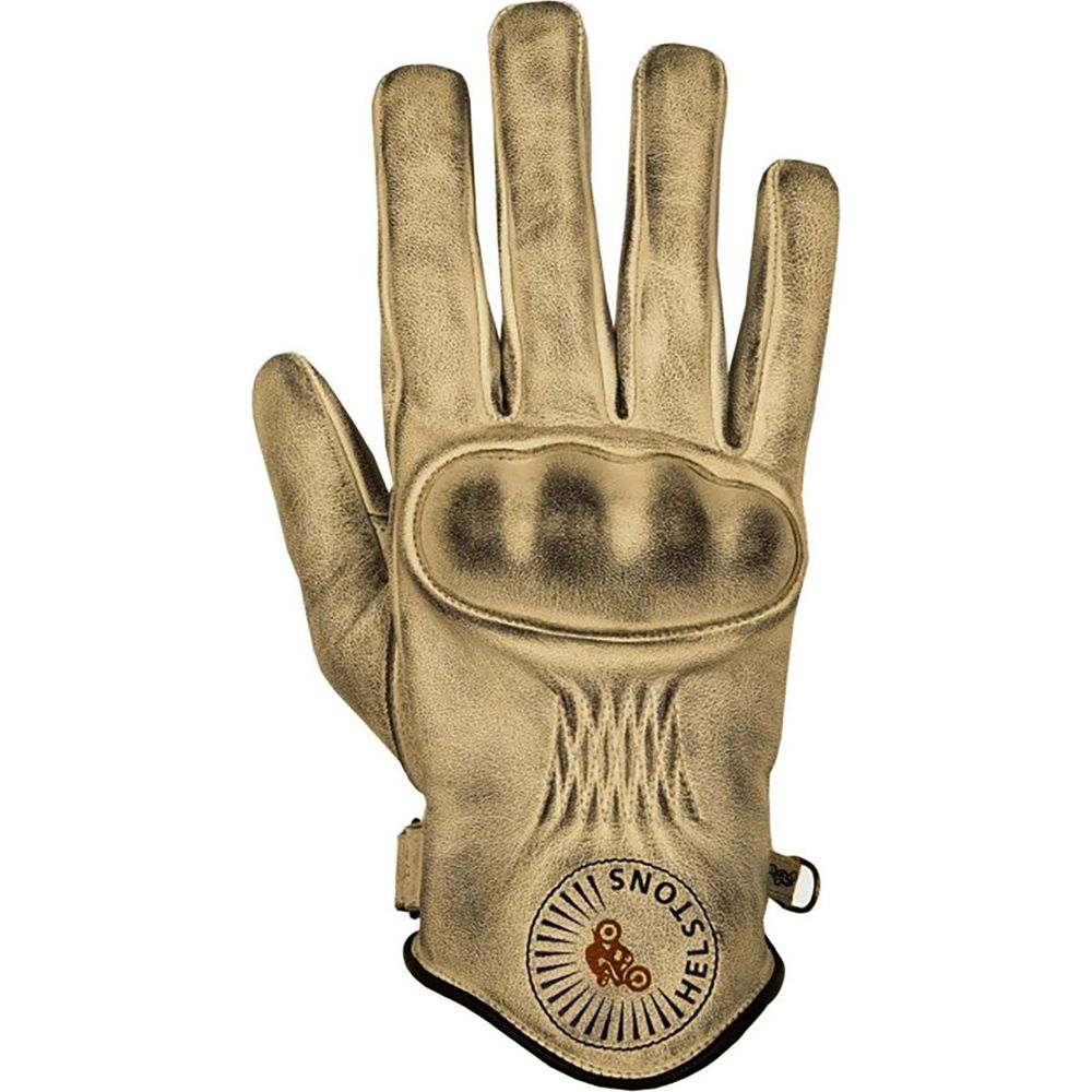 Helstons Sun Summer Leather Gloves Beige / Black