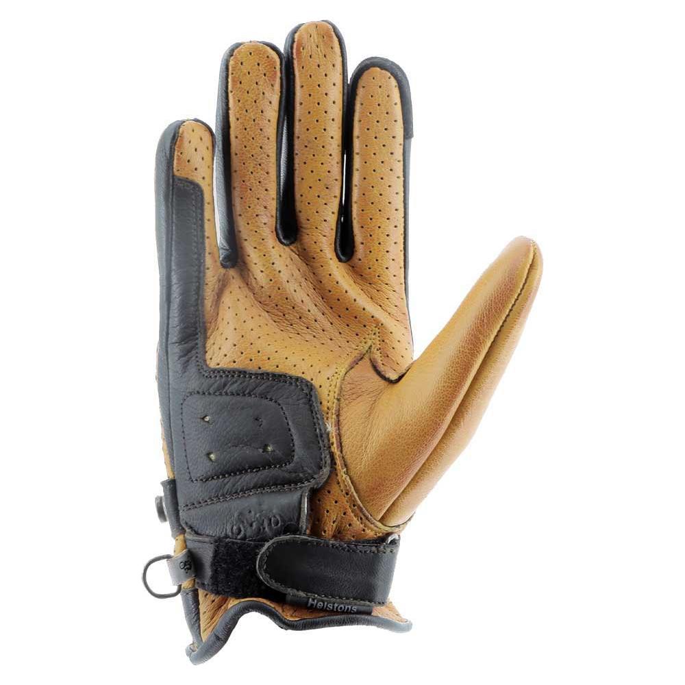 Helstons Tinta Air Summer Ladies Leather Gloves Gold / Brown