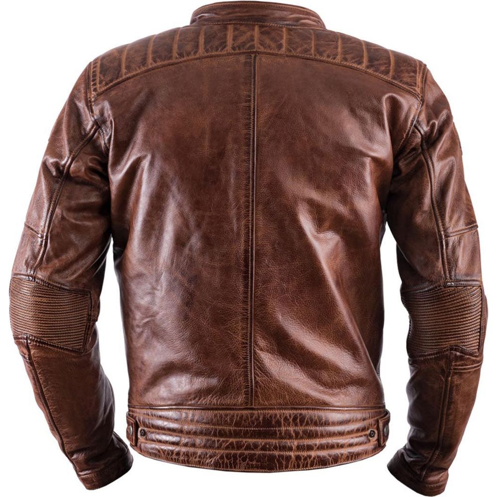 Helstons Track Leather Jacket Crust Camel - FREE UK Shipping, FREE 365 Day Returns | Moto Central