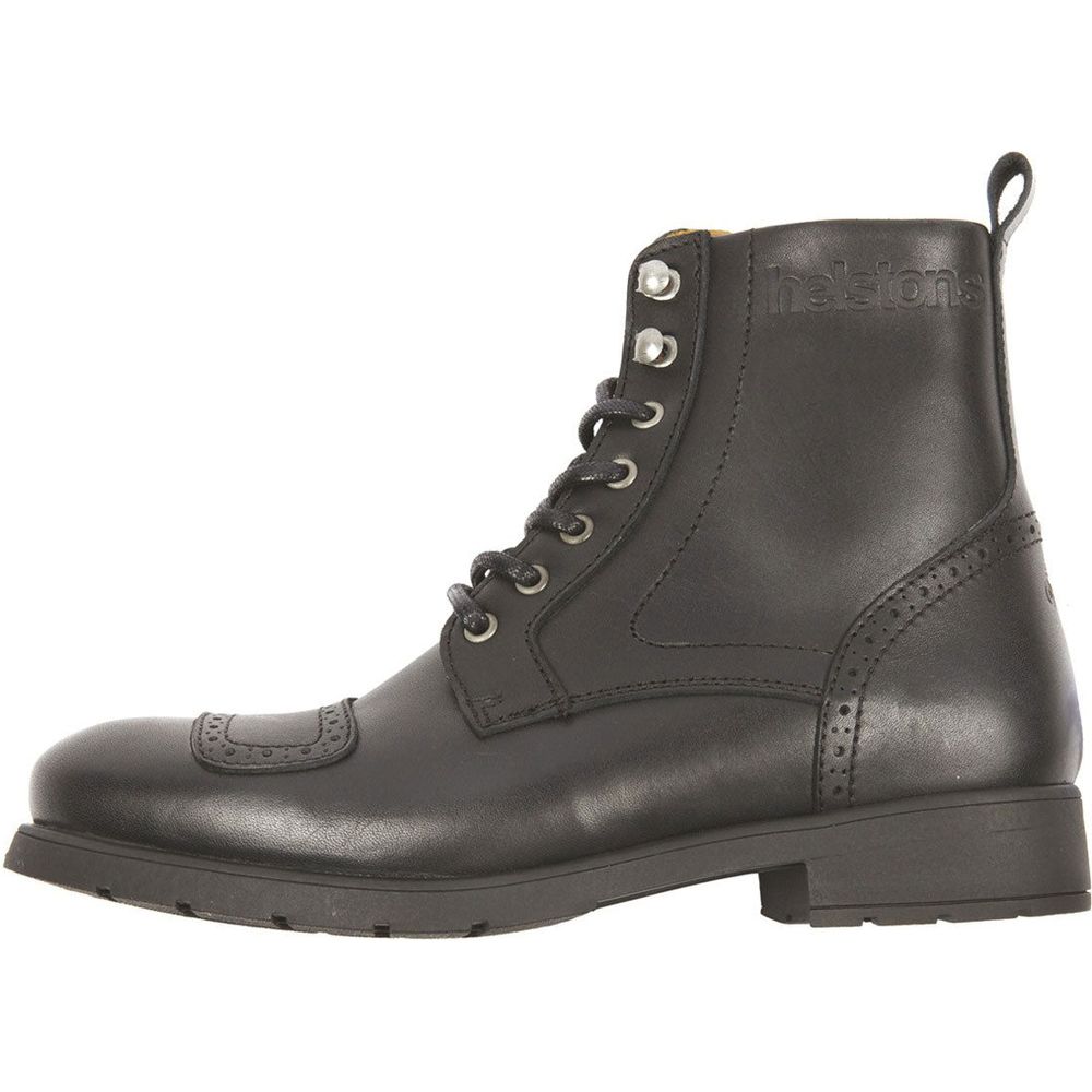 Helstons Travel Leather Boots Aniline Black