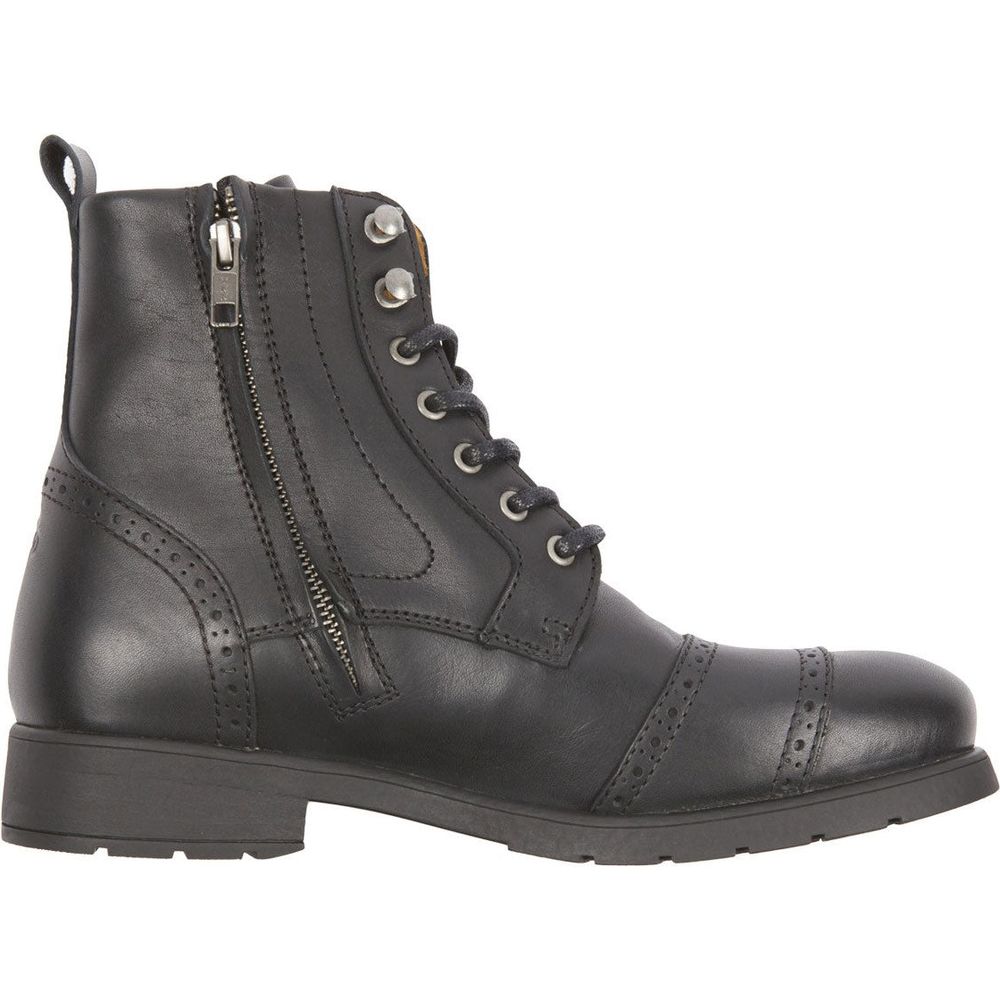 Helstons Travel Leather Boots Aniline Black