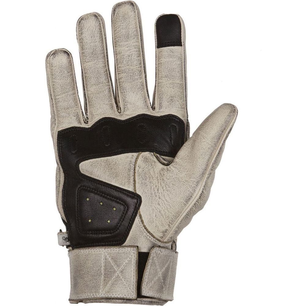 Helstons Wolf Summer Leather Gloves Beige / Black