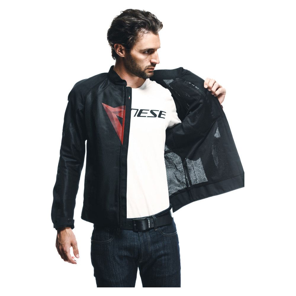 Dainese Herosphere Textile Jacket Red / Black - FREE UK Shipping, FREE 365 Day Returns | Moto Central