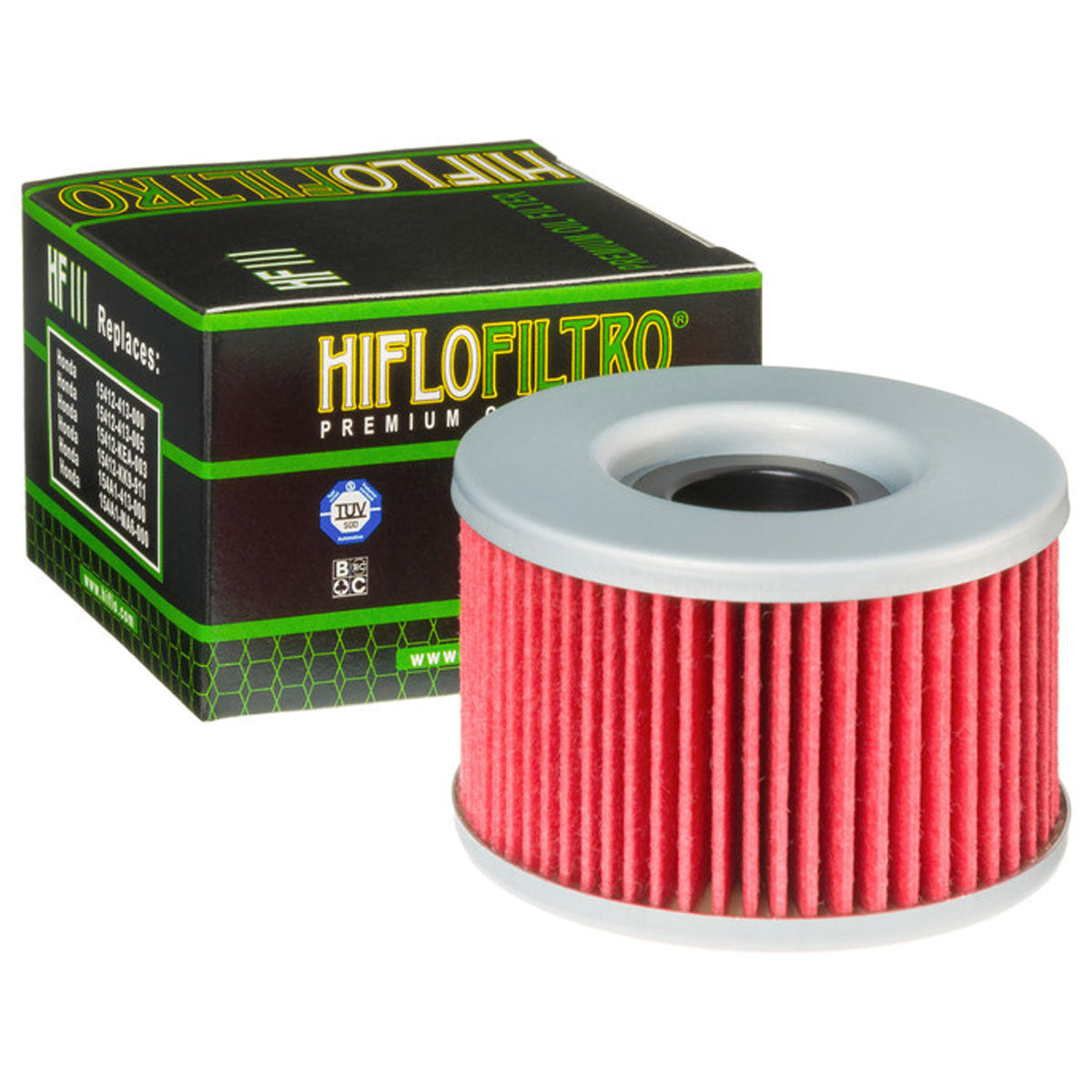 Hiflofiltro HF111 Oil Filter Red / Silver