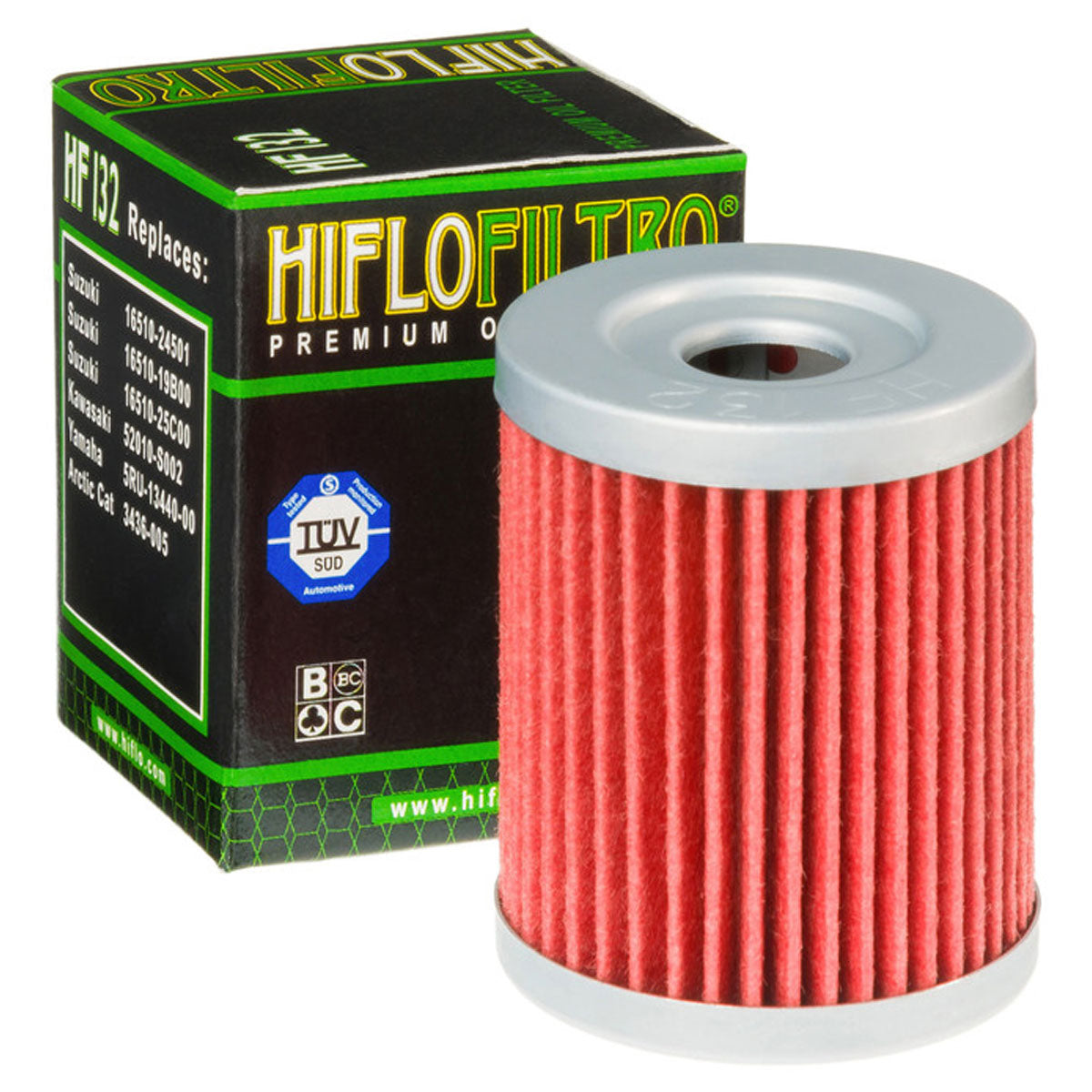 Hiflofiltro HF132 Oil Filter Red / Silver