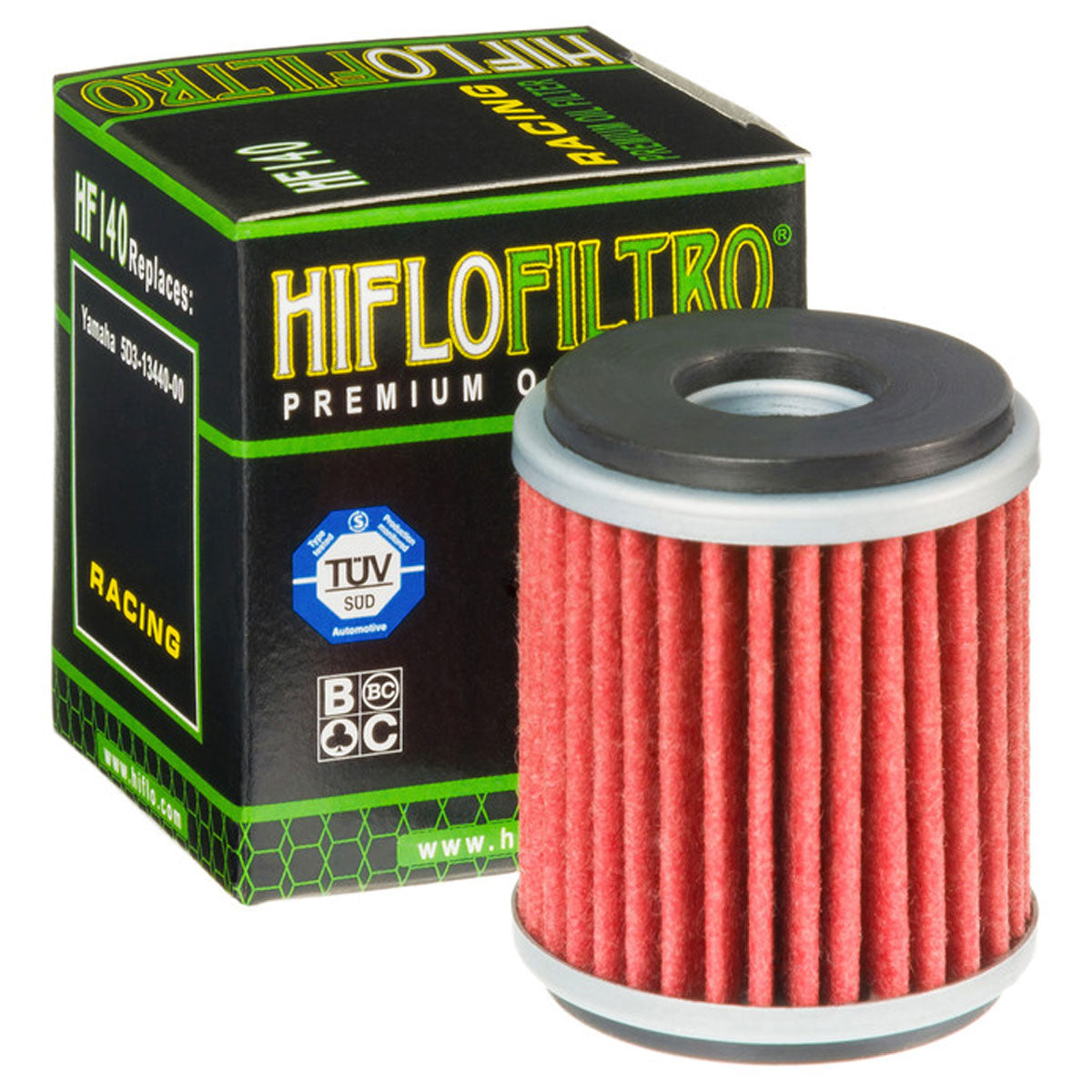 Hiflofiltro HF140 Oil Filter Red / Silver