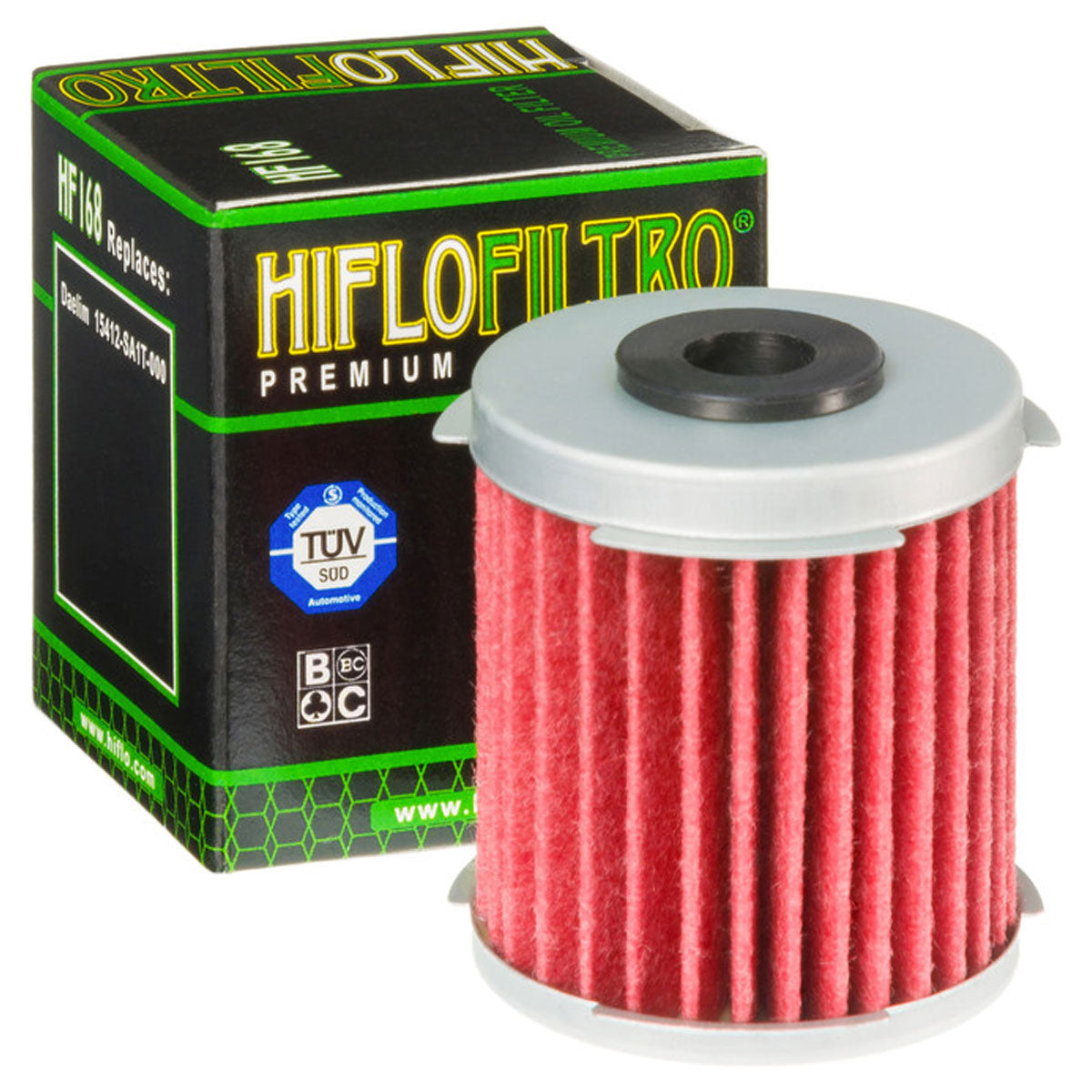 Hiflofiltro HF168 Oil Filter Red / Silver