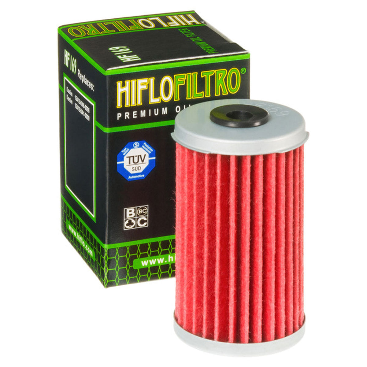 Hiflofiltro HF169 Oil Filter Red / Silver