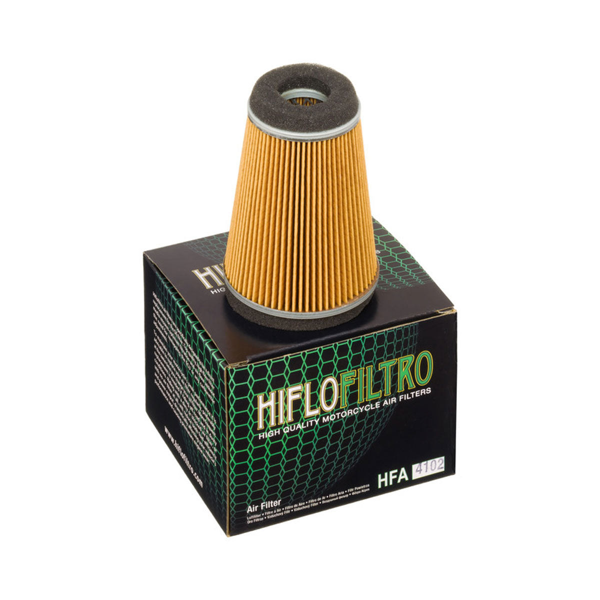 Hiflofiltro HFA4102 Scooter Air Filter Yellow / Black