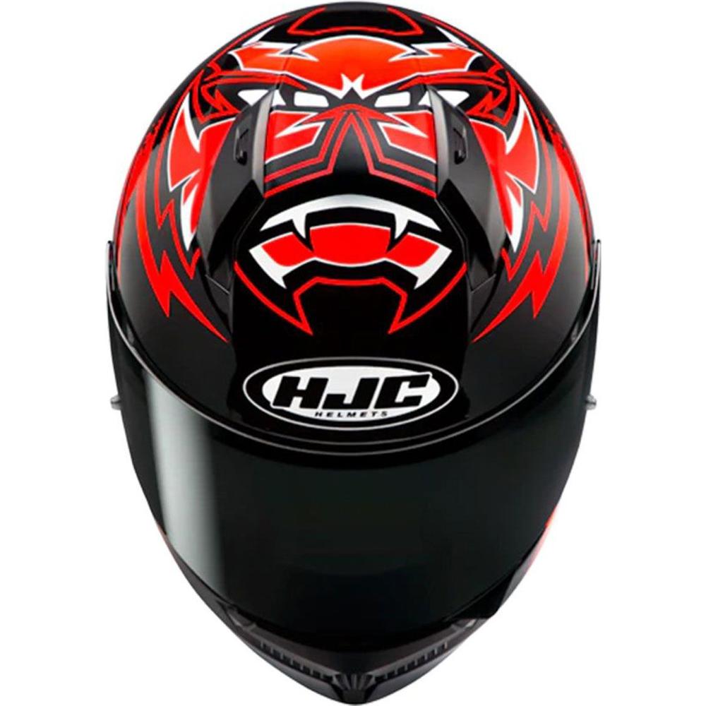 HJC C10 Diablo Mask Full Face Helmet MC1 Black / Red / White - FREE UK Shipping, FREE 365 Day Returns | Moto Central