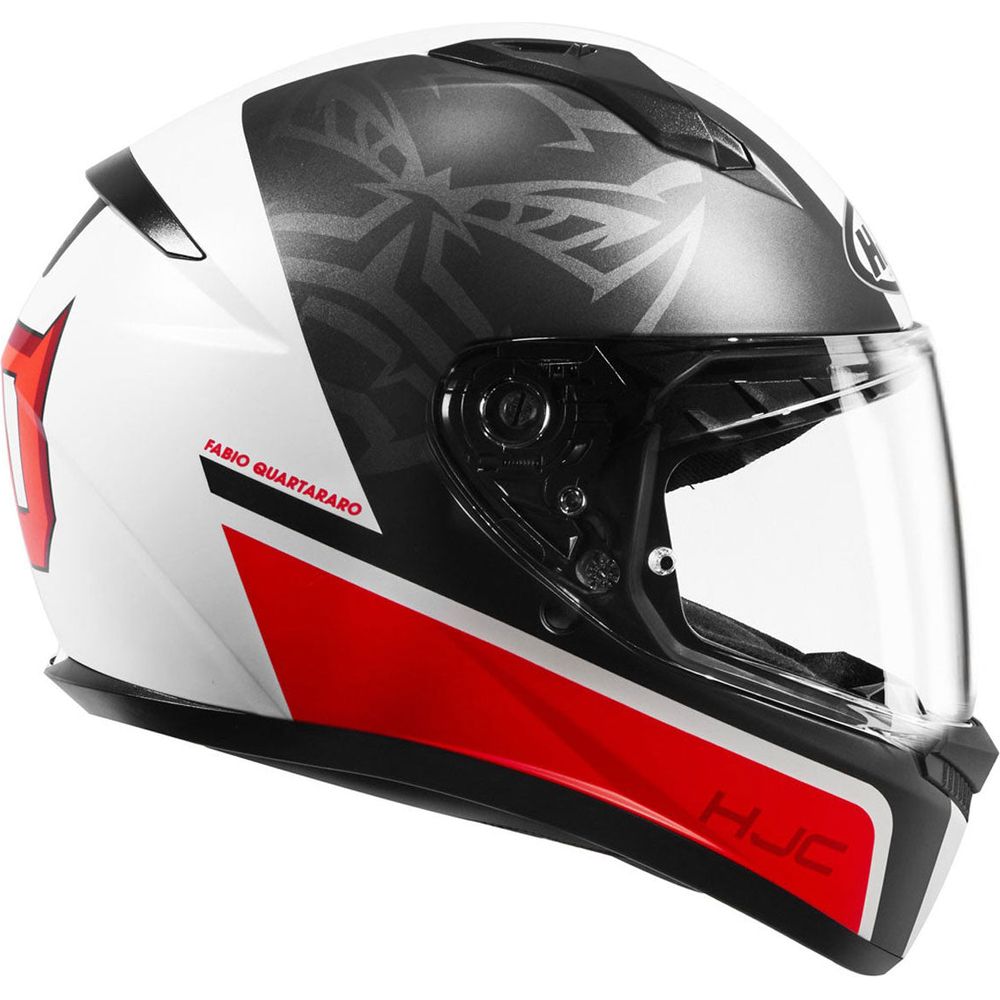 HJC C10 Fabio Quartararo 20 Full Face Helmet MC1SF Black / White / Red  - FREE UK Delivery - Moto Central