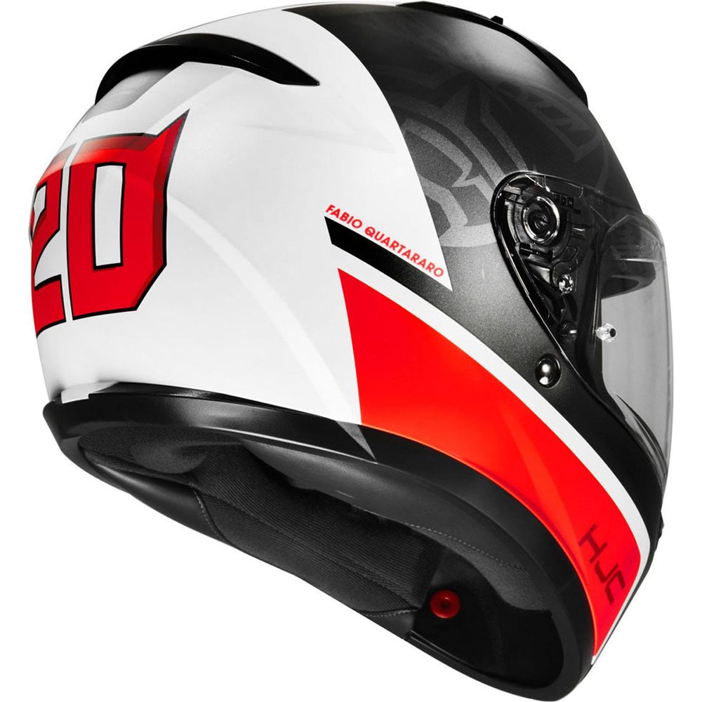 HJC C10 Fabio Quartararo 20 Full Face Helmet MC1SF Black / White / Red  - FREE UK Delivery - Moto Central