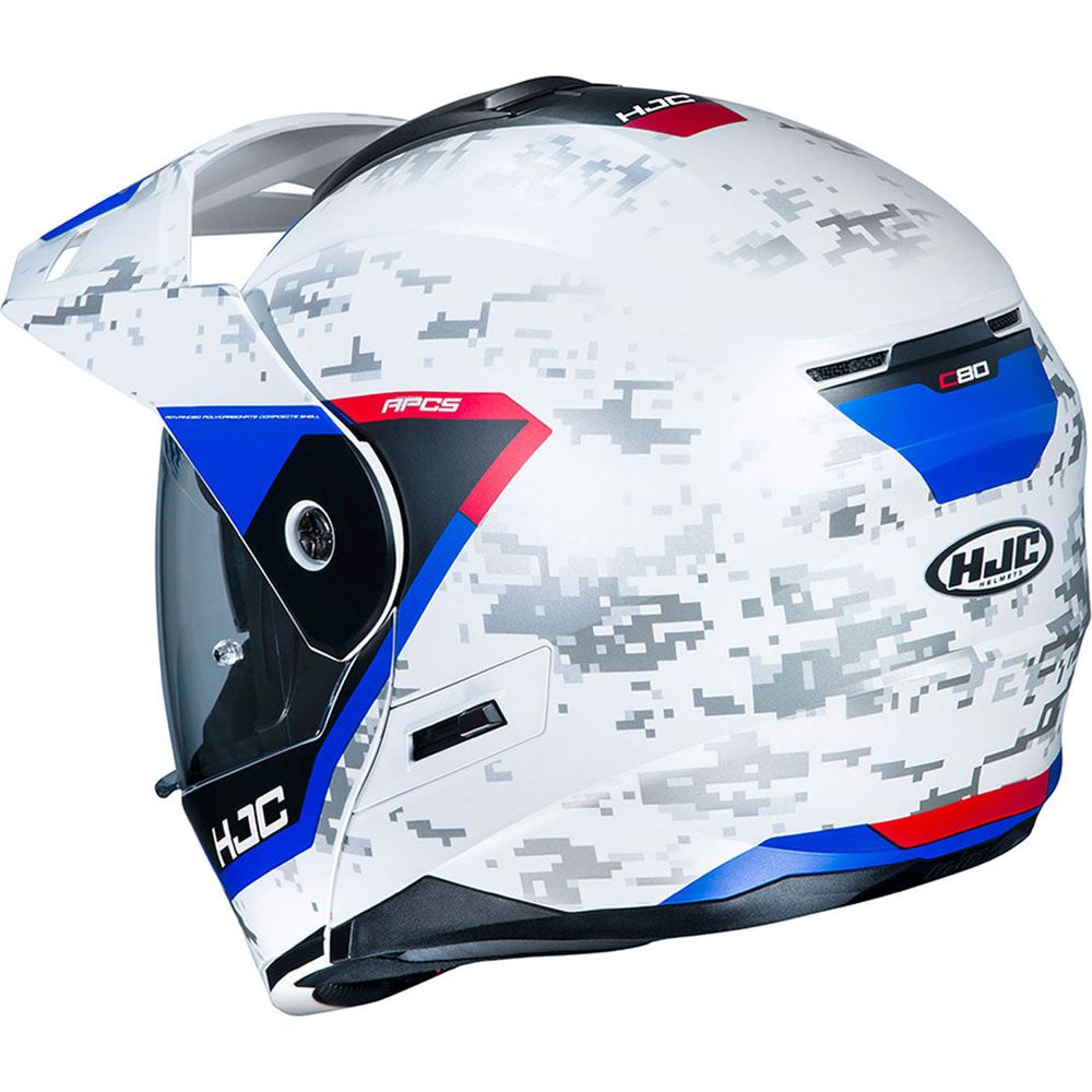 HJC C80 Bult Flip-Up Helmet MC21SF White / Red / Blue