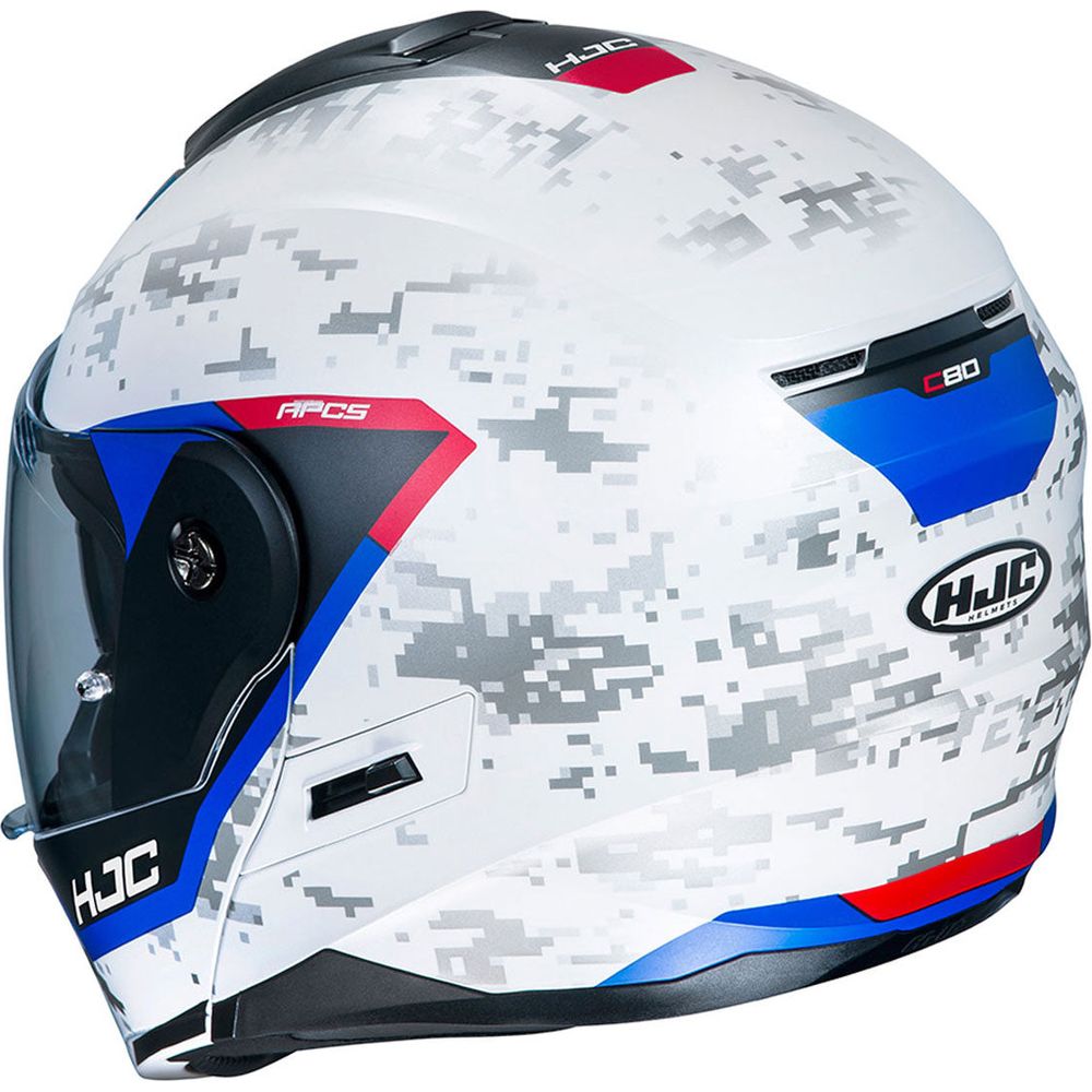 HJC C80 Bult Flip-Up Helmet MC21SF White / Red / Blue