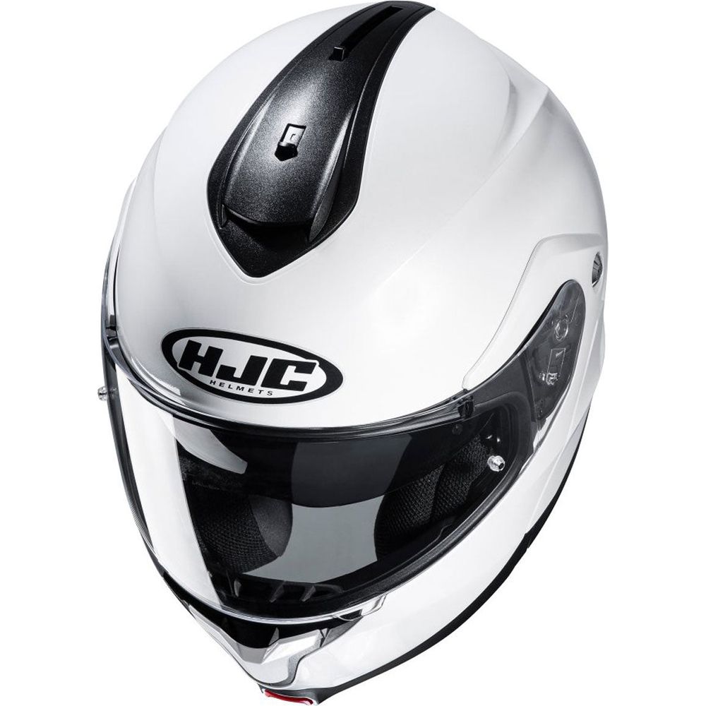 HJC C91N Flip-Up Helmet Pearl White  - FREE UK Shipping, FREE 365 Day Returns | Moto Central