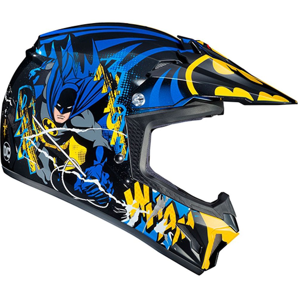 HJC CL-XY 2 Youth Batman Motocross Helmet MC23 Black