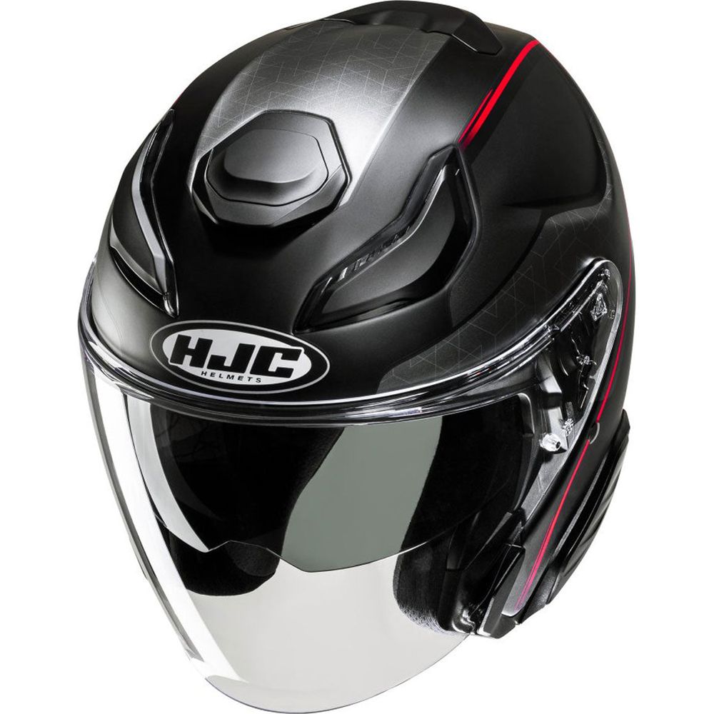 HJC F31 Ludi Open Face Helmet MC1SF Red