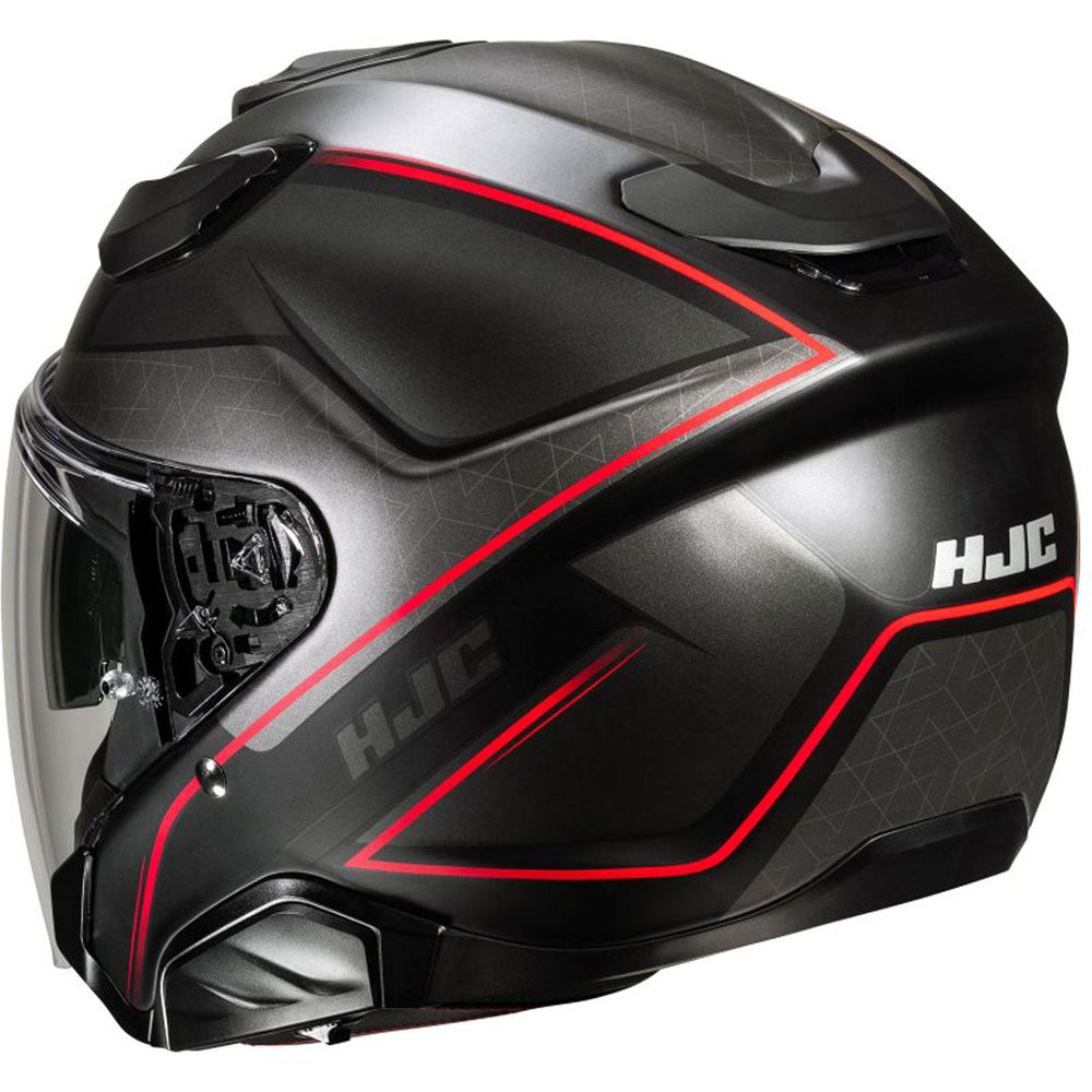 HJC F31 Ludi Open Face Helmet MC1SF Red